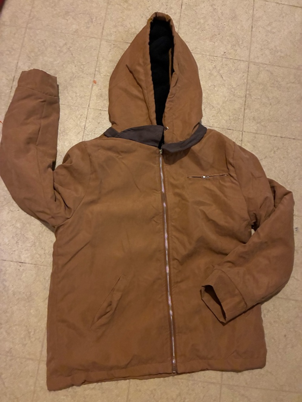 MEN'S HOODED FULL-ZIP JACKET size medium